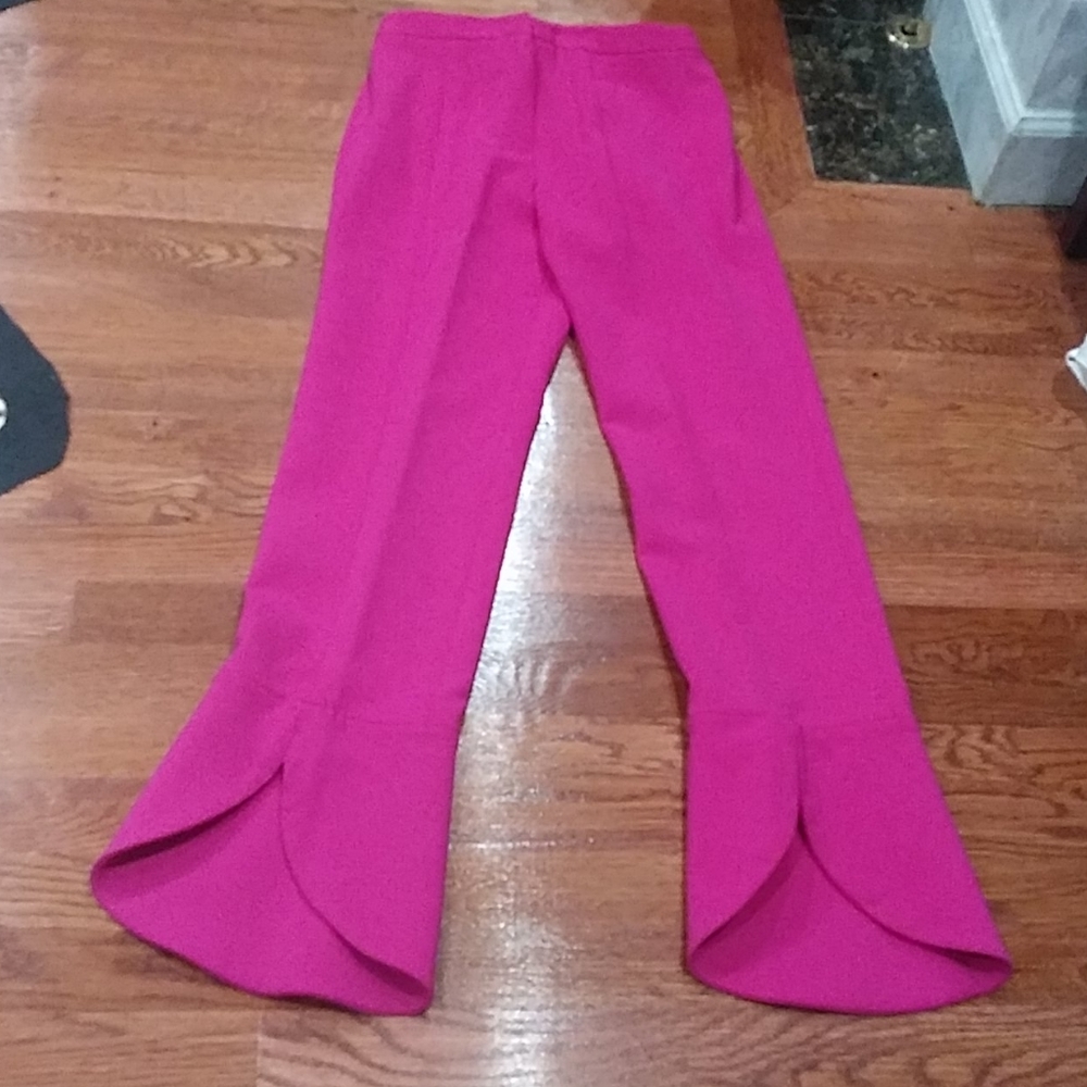 Giorgio Armani fucshia round hem pants
